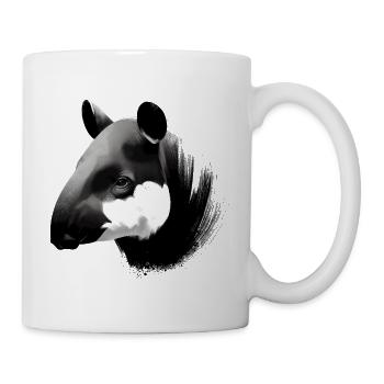 Schabrackentapir - Tasse - Weiß - Rechts