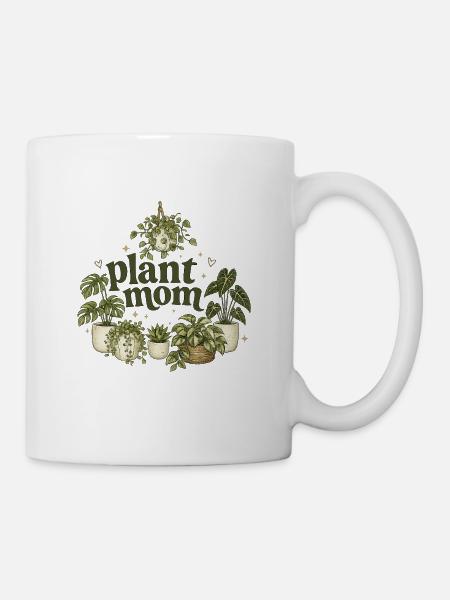 Plant Mom Vintage Plant Love - Mug - white