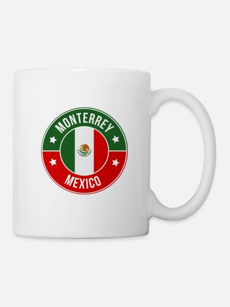 Monterrey Flag Emblem - Mug - white