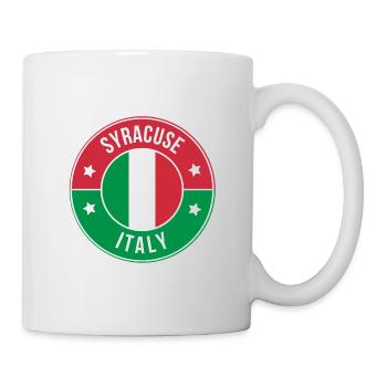 Syracuse Italy Retro Badge - Mug - white - Right