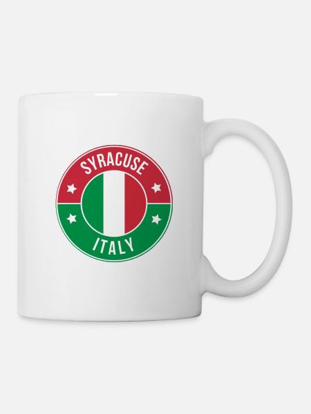 Syracuse Italy Retro Badge - Mug - white