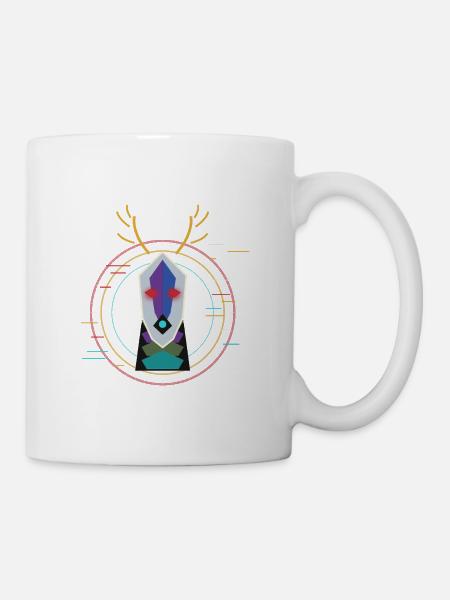 Cosmic Geometric Totem - Mug - white
