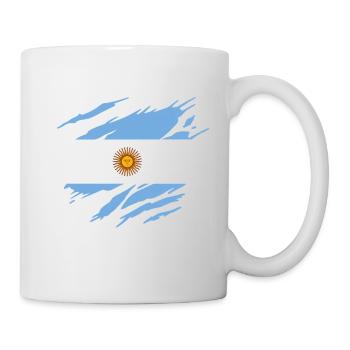 Argentine Drapeau Argentin Argentine - Mug blanc - blanc - Droite