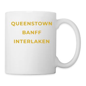 Villefort Lozère - Queenstown - Banff - Interlaken - Mug blanc - blanc - Droite