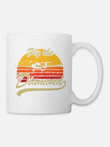 Vole le Coucher de Soleil en Diamant - Mug blanc - blanc
