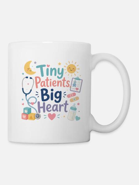 Tiny Patients Big Heart Pediatric Care - Mug - white