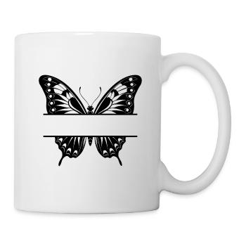 Papillon Fendu - Mug blanc - blanc - Droite