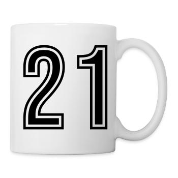 21 Number Symbol - Mug - white - Right