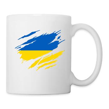 Ukraine Drapeau Ukrainien Ukrainienne - Mug blanc - blanc - Droite
