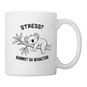 Du stress ? Tu peux le garder ! - Mug blanc - blanc - Droite