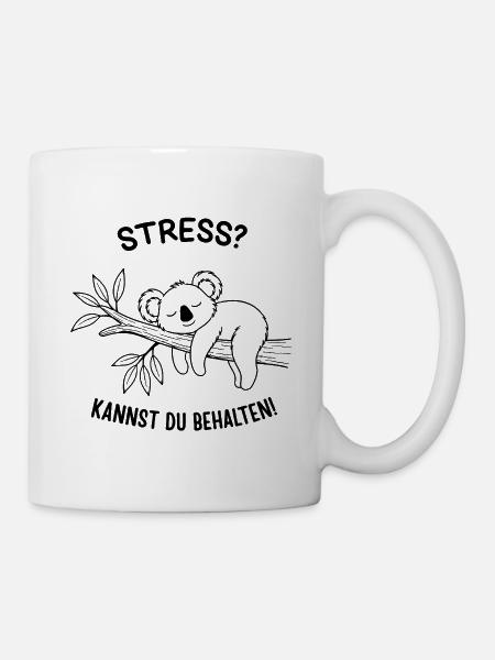 Stress? You can keep it! - Mug - white