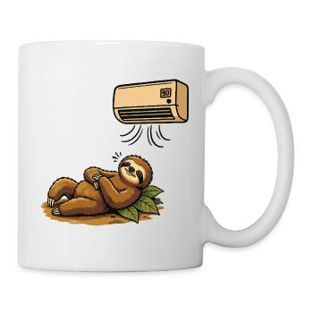 Summer Sloth, Air Conditioned, Intense Heat - Mug - white - Right