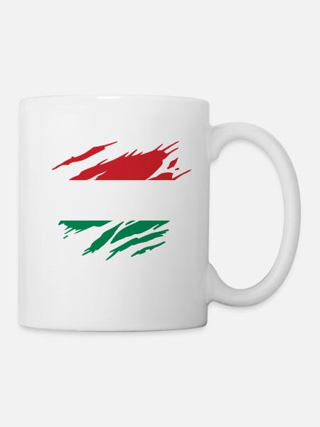 Ungarn Ungarische Flagge Ungarisch - Tasse - Weiß