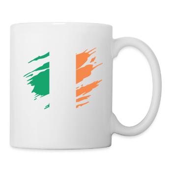 Irlande Drapeau Irlandais Irlandaise - Mug blanc - blanc - Droite