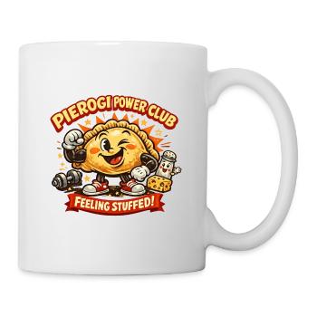 Pierogi Power Club se sent plein - Mug blanc - blanc - Droite