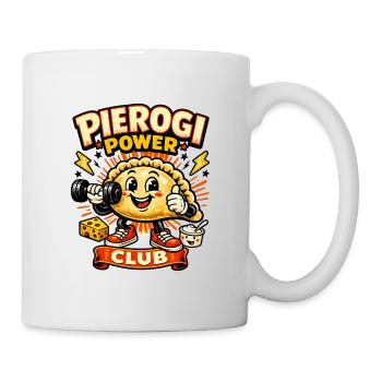 Power Club Dumplings - Chemise de sport polonaise drôle - Mug blanc - blanc - Droite