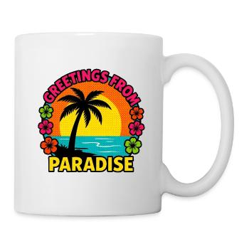 Greetings From Paradise - Mug - white - Right