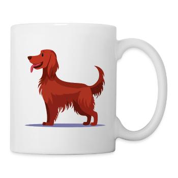 Irish Red Setter (comic) - Mug - white - Right