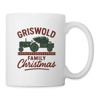 Tracteur de Noël de la famille Griswold - Mug blanc - blanc - Droite
