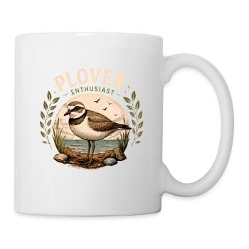 Pluvier passionné d’oiseau côtier - Mug blanc - blanc - Droite
