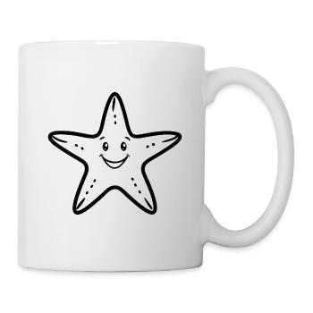 Étoile de mer - Mug blanc - blanc - Droite