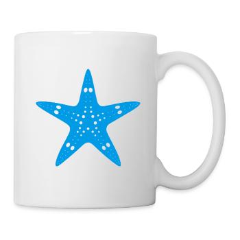 Seestern - Tasse - Weiß - Rechts
