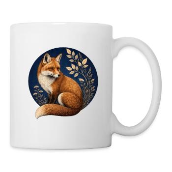 Renard Red Fox Vulpes vulpes - Mug blanc - blanc - Droite