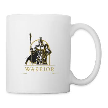 Lance Spartan Warrior Design en or - Mug blanc - blanc - Droite