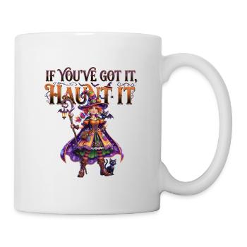 Si tu l’as, hanta-le, sorcière - Mug blanc - blanc - Droite