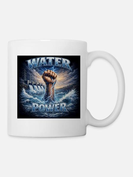 Water Power: Stormy Iron Fist - Mug - white