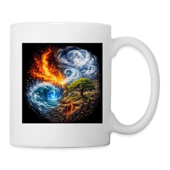 Les Éléments - Mug blanc - blanc - Droite
