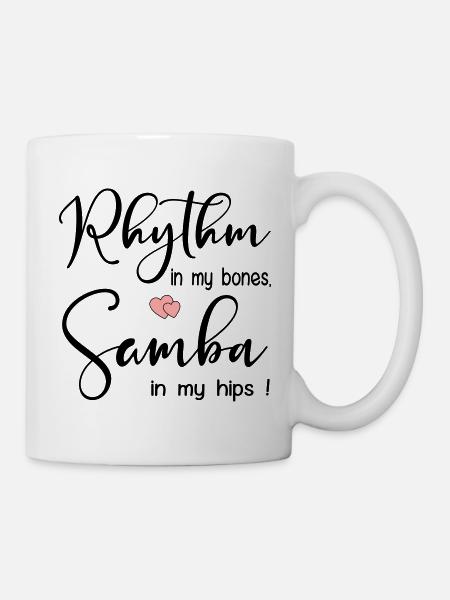 Samba-Rhythmustanz - Tasse - Weiß
