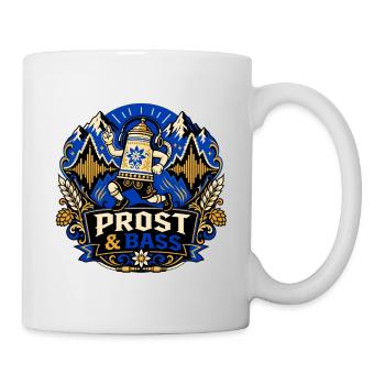 Chope de bière avec casque – Festival de musique - Mug blanc - blanc - Droite