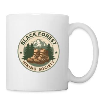 Société de randonnée de la Forêt-Noire | Insigne vintage - Mug blanc - blanc - Droite