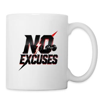 No Excuses Powerlift - Mug - white - Right