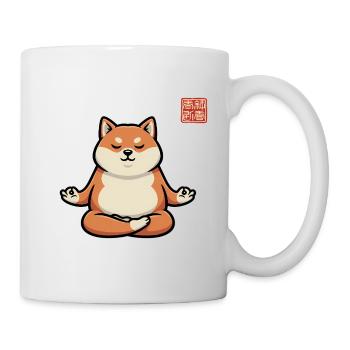 Zen Shiba Pup Meditation - Mug - white - Right