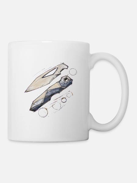 Geometric Blade Shapes - Mug - white