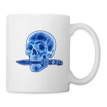 Blue Skull Dagger - Mug - white - Right