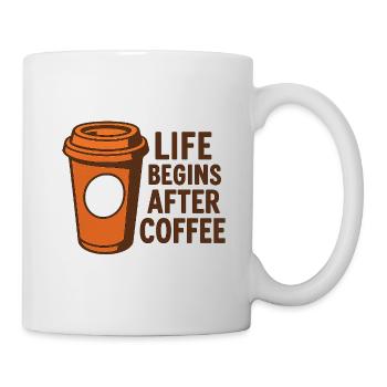 Life Begins After Coffee - Mug - white - Right