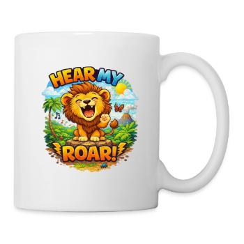 Le lion rugit dans la jungle - Mug blanc - blanc - Droite