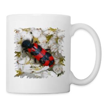 Beewolf likes bee larvae to eat - Mug - white - Right