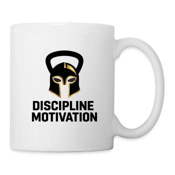 Discipline Motivation Spartan Helmet - Mug - white - Right