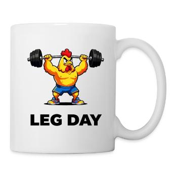 Leg Day Chicken Lifter - Mug - white - Right