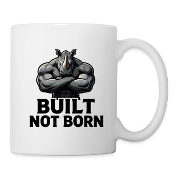 Rhino Built Not Born - Mug - white - Right