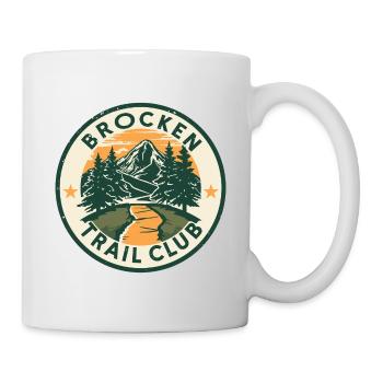 Club de Sentier Brocken | Insigne Vintage en résine - Mug blanc - blanc - Droite