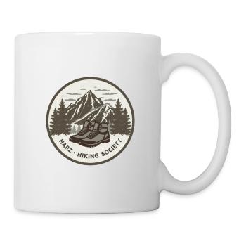 Harz Hiking Society | Vintage Outdoor Badge - Mug - white - Right