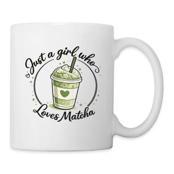 Matcha Girl Heart Love Design - Mug blanc - blanc - Droite