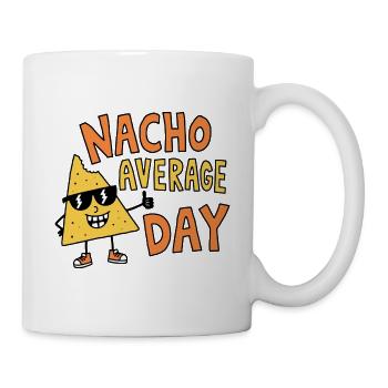 Nacho Journée moyenne Jeu de mots comique sur la cuisine mexicaine - Mug blanc - blanc - Droite
