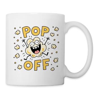 Popcorn drôle - Mug blanc - blanc - Droite