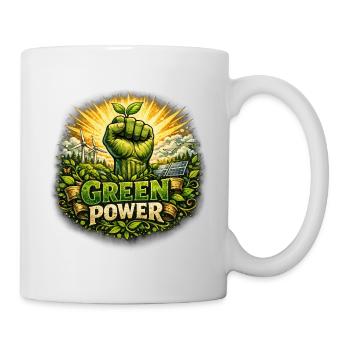 Green Power : Poings Focus Environnementaux - Mug blanc - blanc - Droite